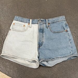 Levi's Two-Tone Blue Jean Shorts